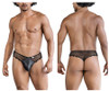 99860 CandyMan Men's Fishnet Thong Color Black