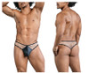 99860 CandyMan Men's Fishnet Thong Color Nude-Black