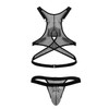 99862 CandyMan Men's Fishnet Outfit Color Black