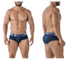 41316 Xtremen Men's Microfiber Briefs Color Navy