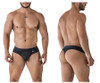 91211B Xtremen Men's Microfiber Thong Color Black