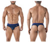91211B Xtremen Men's Microfiber Thong Color Navy