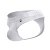 91211B Xtremen Men's Microfiber Thong Color White