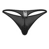 91214B Xtremen Men's Microfiber Thongs Color Black