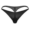 91214B Xtremen Men's Microfiber Thongs Color Black