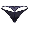 91214B Xtremen Men's Microfiber Thong Color Dark Blue