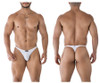 91214B Xtremen Men's Microfiber Thong Color White