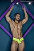 91227 Xtremen Men's Microfiber Briefs Color Neon Green
