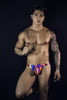 1829 Pikante Men's Abstract Thong Color Purple