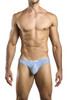 XSJ01 Justin+Simon Men's Classic Bikini Color Lurex Blue