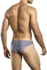 XSJ01 Justin+Simon Men's Classic Bikini Color Lurex Gray