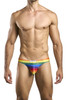 XSJ01 Justin+Simon Men's Classic Bikini Color Pride Flag
