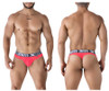 91235 Xtremen Men's Microfiber Thong Color Fuchsia