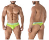 91235 Xtremen Men's Microfiber Thong Color Neon Green