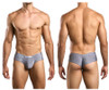 XSJ22 Justin+Simon Men's Cheek Briefs Color Lurex Gray