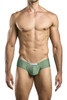 XSJ22 Justin+Simon Men's Cheek Briefs Color New Green