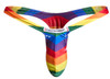 XSJBU02 Justin+Simon Men's Bulge Thong Color Pride Flag