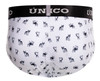 25040101130 Unico Men's Frenchies Briefs Color 00-White