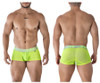 91237 Xtremen Men's Microfiber Trunks Color Neon Green