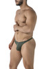 91238 Xtremen Men's Microfiber Thong Color Green