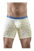 EW1771 ErgoWear Men's SLK SE Boxer Briefs Color Vanilla-Birds