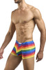 XSJ08 Justin+Simon Men's Classic Boxer Color Pride Flag