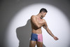 XSJ08 Justin+Simon Men's Classic Boxer Color USA Flag