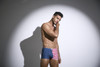 XSJ08 Justin+Simon Men's Classic Boxer Color USA Flag