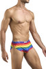 XSJ09 Justin+Simon Men's Running Shorts Color Pride Flag