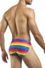 XSJ09 Justin+Simon Men's Running Shorts Color Pride Flag