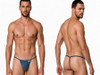 Men’s G-String – Sleek Sexy Minimalist Underwear (Petrol Blue) by CandyMan