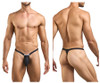XSJBU02 Justin+Simon Men's Bulge Thong Color Peach Black