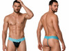 Men’s Lace Thong Lingerie – Sheer Sexy Underwear (Blue) by CandyMan