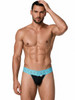 Men’s Lace Thong Lingerie – Sheer Sexy Underwear (Blue) by CandyMan