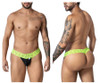 99370 CandyMan Men's Lace Thong Color Hot Green