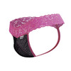 Men’s Lace Thong Lingerie – Sheer Sexy Underwear (Hot Pink) by CandyMan