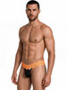 Men’s Lace Thong Lingerie – Sheer Sexy Underwear (Orange) by CandyMan