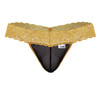 Men’s Lace Thong Lingerie – Sheer Sexy Underwear (Orange) by CandyMan