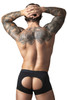 Men’s Open Ended Moonshine Short – Bold Sexy Underwear (Black) by MalePower