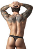 441-11C MalePower Men's Fishnet Bong Thong Color Black