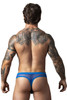 441-11C MalePower Men's Fishnet Bong Thong Color Royal