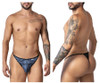 99875 CandyMan Men's Egyptian Thong Color Gray-Black