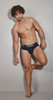 41962 Hawai Men's Cotton Blend Briefs Color Dark Blue-01