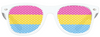 Pansexual Pride Flag Sunglasses