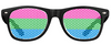 Polysexual Pride Flag Sunglasses