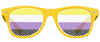 Nonbinary Pride Flag Sunglasses