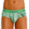 26020101102 Unico Men's Piramide Briefs Color 43-Green