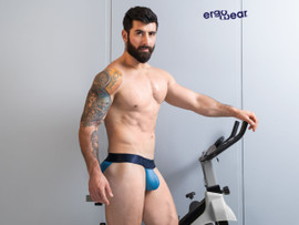 Men’s MAX BOLD SE Bikini – Sleek Bold Sculpting Sexy Underwear (River Blue) by ErgoWear