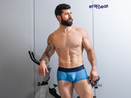 Men’s MAX BOLD SE Trunks – Sleek Bold Sculpting Sexy Underwear (River Blue) by ErgoWear