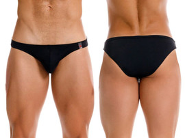 Men’s Travel Swim Bikini – Sleek Bold Sculpting Sexy Swimwear (Black) by JOR